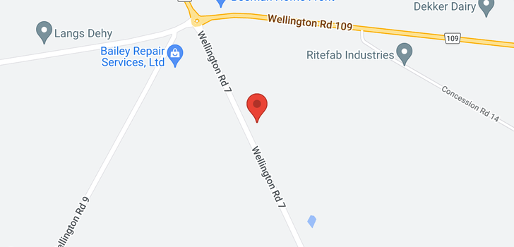 map of 8695 Wellington Road 7 .